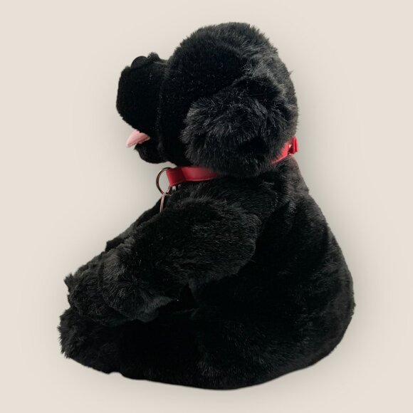 Build-A-Bear Black Lab Plush Puppy Dog with Red Collar 13" Stuffed Animal Toy - Picture 3 of 7